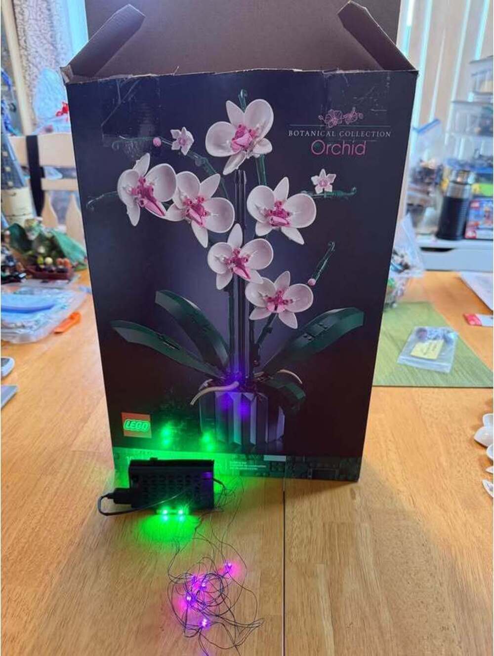 LEGO Botanical Collection Orchid complete with light